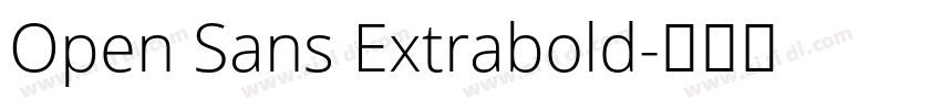 Open Sans Extrabold字体转换